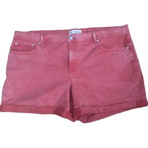 Gap 1969 Womens  Red Denim Shorts Size 42